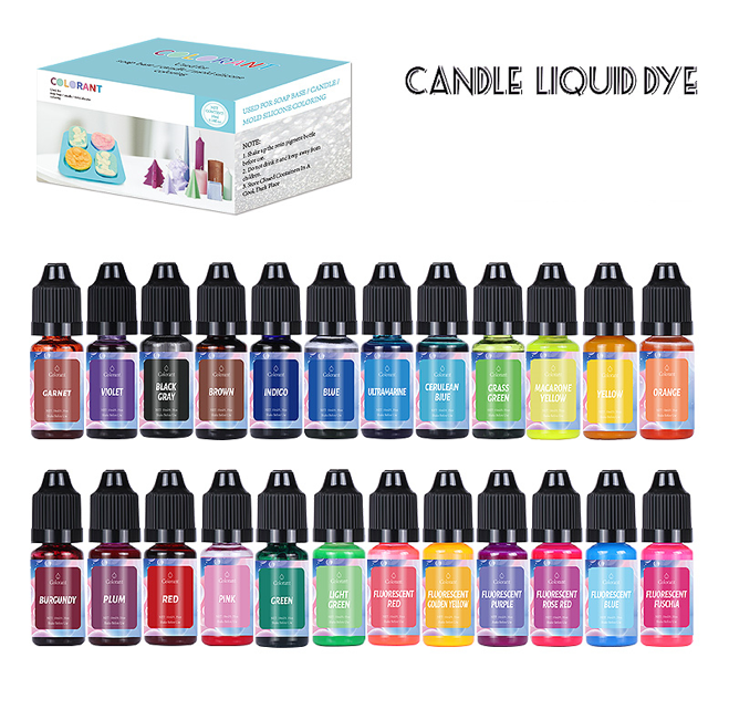 24 colors pigment for soap/candles