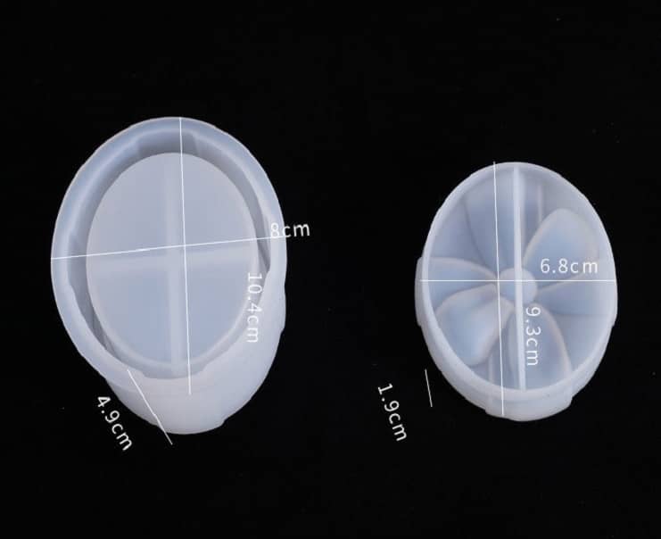 Bowtie oval storage box mold