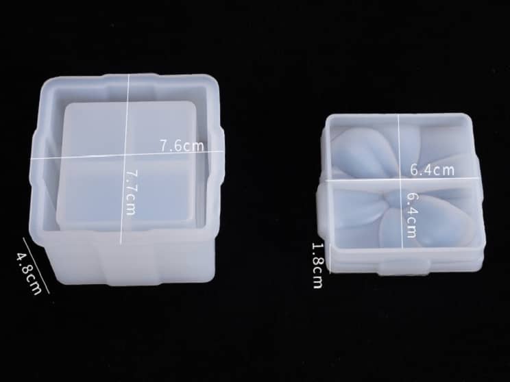 Bowtie square storage box mold