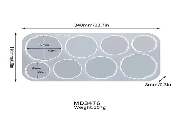 8in1 keychain mold