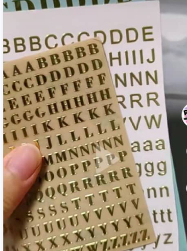 alphabet stickers