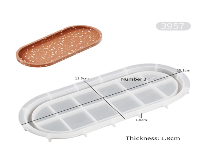 oval tray mold