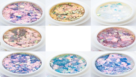 8 COLORS GLITTER POWDER